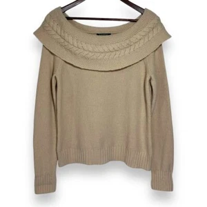 Lauren Ralph Lauren Sweater M Cashmere Angora Rabbit Hair Lambswool Blend  Knit - Picture 1 of 6