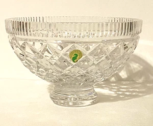 Waterford Crystal Killeen Stunning Footed Bowl 8" Diameter 5.25" Tall Rare Mint - Picture 1 of 10