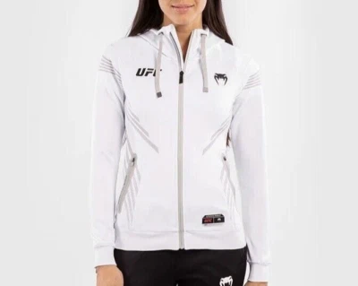 UFC Venum Authentic Fight Night Women’s Walkout Hoodie Jacket White - Size XL - Image 1 of 4