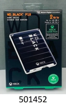 Western Digital 2 TB Game Drive Portable HDD Game Drive WDBA6U0020BBK-WESN - Image 1 of 4