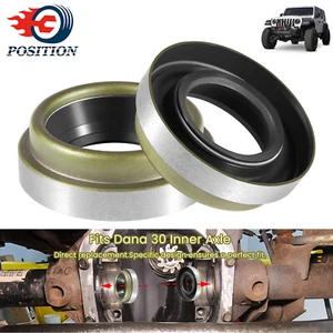 46470 Oil Seals 2 Pack Fits Dana 30 Inner Axle For Jeep CJ TJ Cherokee Wrangler - Picture 1 of 10