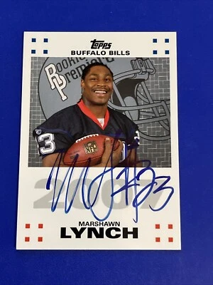 2007 Topps Football ROOKIE PREMIERE Marshawn Lynch - RARE SP - Bills Raiders - Image 1 of 3