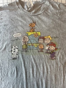 Vintage Peanuts Scooby Doo Zoinks! Gray Faded T Shirt Size XL - Picture 1 of 6