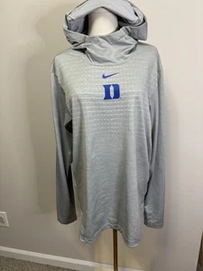 Duke Blue Devils Nike On Field Preformance Size M Hoodie Gray - Picture 1 of 7