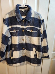 WONDERLY BUFFALO PLAID WOMENS COAT SZ.L - Picture 1 of 9