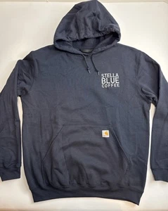 Felpa sportiva con cappuccio Carhartt Stella blu caffè sgabello bar blu uomo XL - Foto 1 di 6