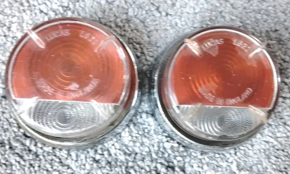 Morris Minor MGA Austin A40 A60 Indicator Side Light Lens Lucas L632  — 第 1/4 张图片