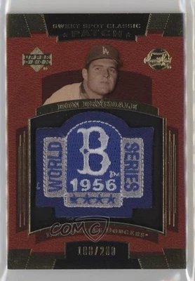 2004 Sweet Spot Classic All-Star/World Series Logo 230 Don Drysdale Patch HOF - Imagem 1 de 2