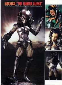 13"Machiko Female Predator on Base Sci-Fi Movies Unassembled Resin Model Kit 1/6 - Picture 1 of 3