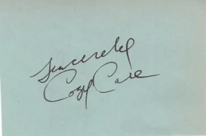 COZY COLE 'TOPSY" CUT SIGNATURE - Picture 1 of 1