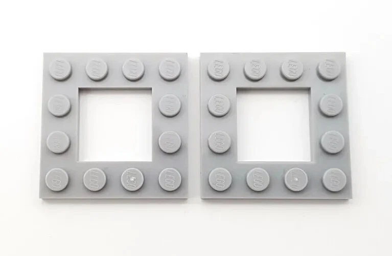 LEGO® EINZELTEIL- PLATE MODIFIED NR.: 2x 64799 LIGHT BLUISH GRAY - HELL GRAU - Bild 1 von 1