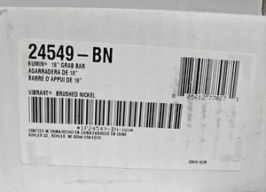 NEU Kohler K-24549-BN Kumin 18" Grab Bar - gebürstetes Nickel - Bild 1 von 1