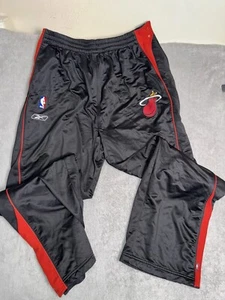 Vintage MIAMI HEAT Reebok MENS WARM UP PANTS XL - Picture 1 of 9
