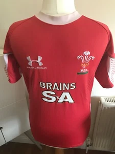 Under armour Wales Rugby Shirt WRU Jersey CYMRU Mens Rugby Union size M - Picture 1 of 8