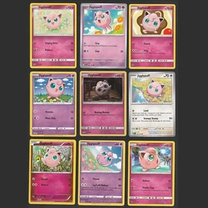 Jigglypuff Pokemon Karten Sammlung Set 8 NM Englisch Karten Holo Fee Süß - Bild 1 von 10
