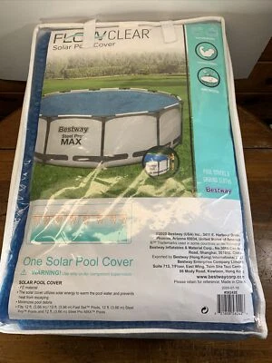 Bestway 12/13 ft. flow clear solar pool cover #58242e - Image 1 of 2