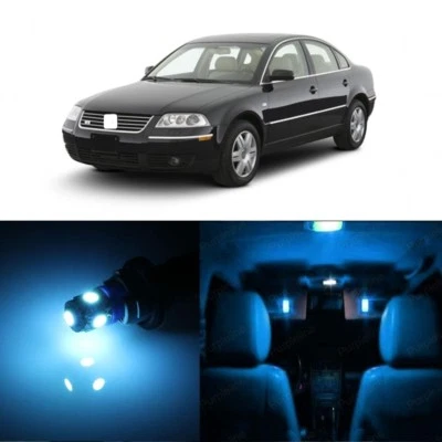 13 x Luz interior LED azul hielo para Volkswagen VW Passat B5 1998-2005 + HERRAMIENTA Foto 1 de 4