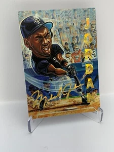 Tarjeta promocional rara Michael Jordan Toons Inc 1994 lámina dorada Chicago White Sox - Imagen 1 de 2