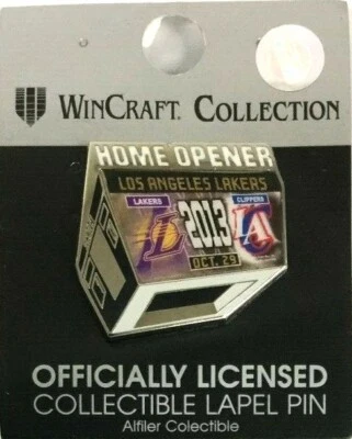 Los Angeles Lakers Clippers Lapel Pin Home Opener Collectors Souvenir 2013 Kobe - Image 1 of 4