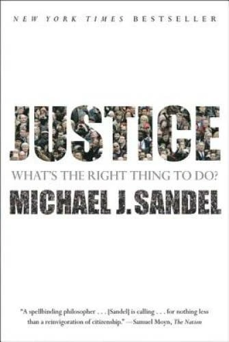Justice: What's the Right Thing to Do? - Paperback - VERY GOOD Foto 1 de 1
