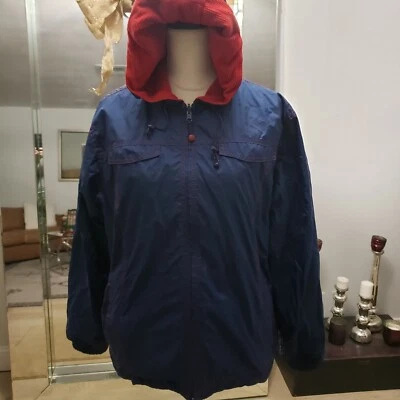 Chaqueta con Capucha Athletic Works Para Mujer/Unisex Reversible Roja y Azul Talla 1x (16W) Foto 1 de 4