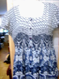 NEW "DRESSBARN" FASHION WOMEN TOP Short Sleeve L Made in Philippinesi - Picture 1 of 11