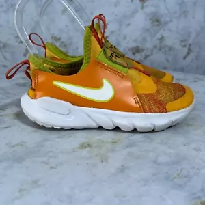 Nike Flex Runner Youth Girls Size 11.5C Running Shoes Yellow Athletic Sneakers - Picture 1 of 14