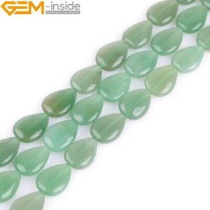 Natural Gemstones Teardrop Loose Beads For Jewelry Making 15" 13x18mm Wholesale - Picture 1 of 62