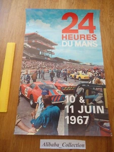 POSTER ORIGINAL ** 24 HEURES DU MANS 1967 ** AFFICHE ACO LE 24H - Imagen 1 de 8