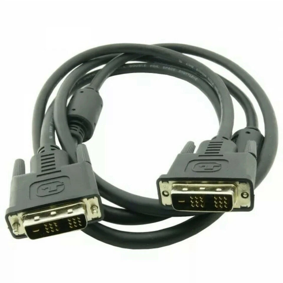 2m DVI-D 18+1pin Male to Male Cable Digital Video Lead - Image 1 of 2