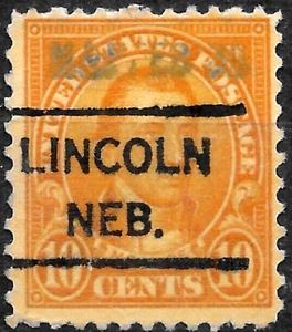 US 1923 PRECANCEL "LINCOLN NEB." SC#562 USED VF - Picture 1 of 1