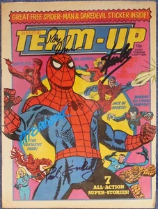 MARVEL TEAM UP #1~MARVEL COMICS UK~FIRMADO STAN LEE~THOMAS~GULACY~CERTIFICADO DE AUTENTICIDAD~REGALO GRATIS - Imagen 1 de 13