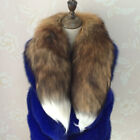 Natural Real Sun Fox Fur Wrap Fur Scarf Scarves Men Women 90-95cm Fur Collar