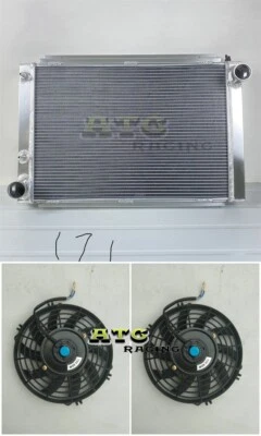 Radiador de 3 filas + ventilador para motor Ford Thunderbird 1958 1959 1960 5,8 L/7,0 L V8 Foto 1 de 4