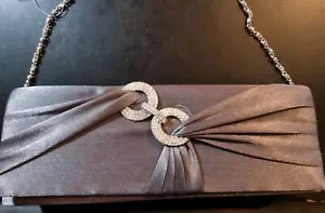 New Bijoux Terner Occasions Evening Shoulder/ Handbag In Silver Grey - Picture 1 of 8