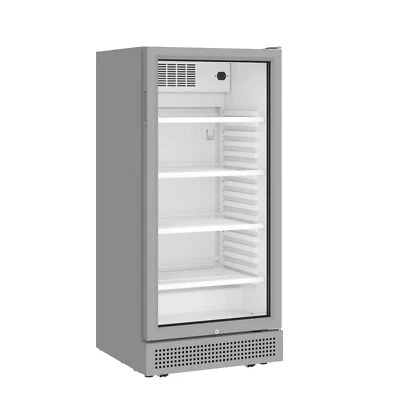Gastronomie Flaschenkühlschrank PROFILINE Getränkekühlschrank 257 Liter -Silber - Bild 1 von 3