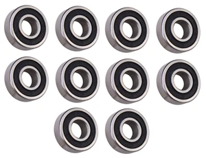 (10 Each) R4-2RS Sealed Radial Ball Bearing 1/4 ID X 5/8 OD X 0.196" Wide SpinCo - Picture 1 of 4