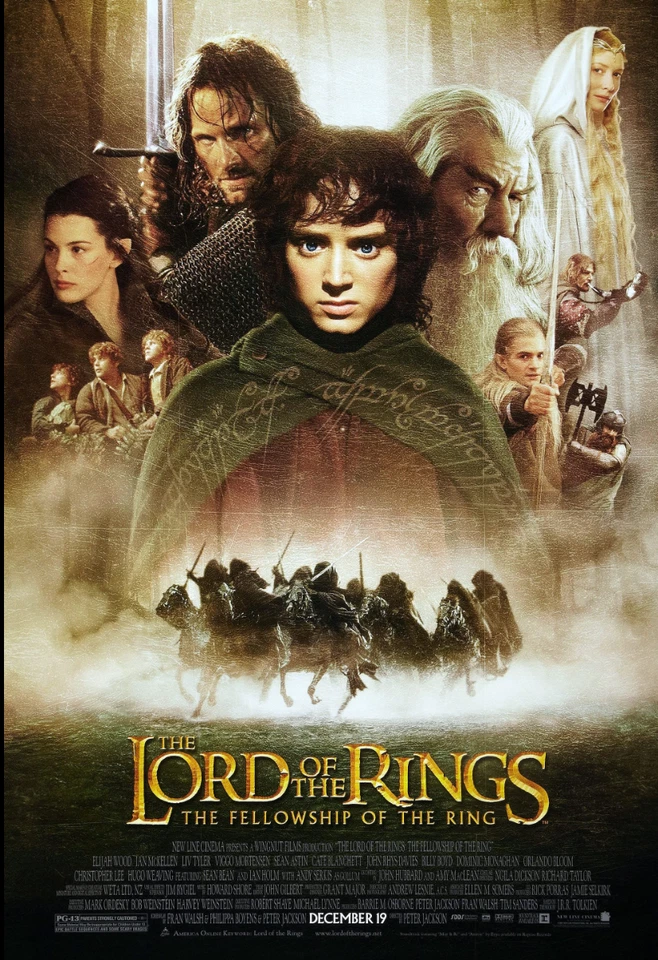 The Lord of the Rings: The Fellowship of the Ring DVD (2001) - Image 1 of 1