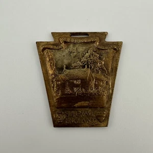 Reloj Colonial Dames of America Washington Manor House 1926 medalla llavero - Imagen 1 de 13