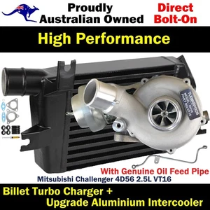 Billet Turbo Charger+Intercooler+Oil Feed Pipe For Mitsubishi Challenger 2.5L - Imagen 1 de 11