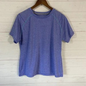 Orvis Womens Trout Bum Short Sleeve T-Shirt Size Large Blue Poly/Cotton Blend - Picture 1 of 8