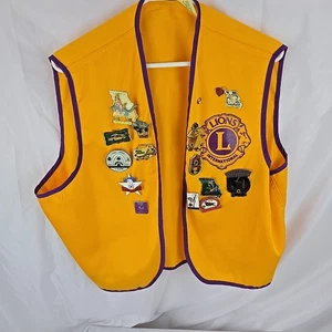 Chaleco Club de Leones con 16 Pines Talla Extra Grande - Imagen 1 de 12