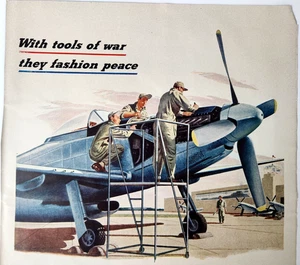Avión de combate P51 Mustang Guardia Nacional Aérea De colección 1947 revista anuncio impreso - Imagen 1 de 5