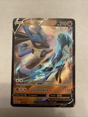Pokémon TCG Lucario V Sword & Shield - Astral Radiance 078/189 Holo Ultra Rare - Image 1 of 3