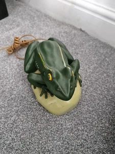 Vintage Green Home Business Frog Phone 1990s retro - Afbeelding 1 van 3
