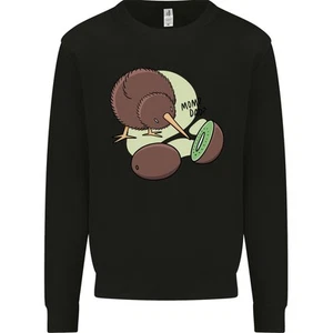 Funny Kiwi Fruit Bird Mom Dad Kids Sweatshirt Jumper - Picture 1 of 33