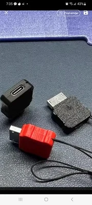 NUEVO *BLANCO O NEGRO* PS Vita 1000 USB Tipo-C Adaptador Carga y Sincronización *EE. UU.* Foto 1 de 4