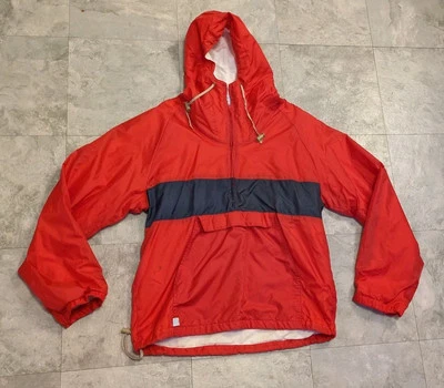 Chaqueta de lluvia pulóver resistente al viento y al agua Charles River Apparel grande con capucha Foto 1 de 4