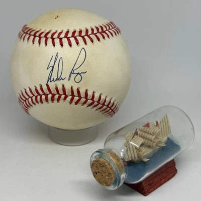 Nolan Ryan signed Rawlings OAL Baseball JSA COA Astros Rangers HOF Auto A4195 - Image 1 of 3