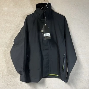 Blauer Gore-Tex Featherweight Rain Jacket Mens Medium Reversible Black Softshell - Picture 1 of 9